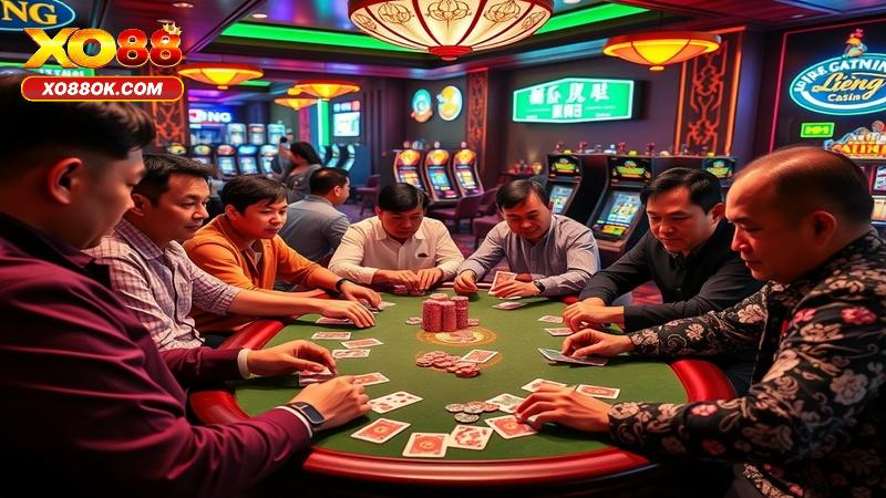 Giao diện và cách vào bàn chơi Liêng Xo88